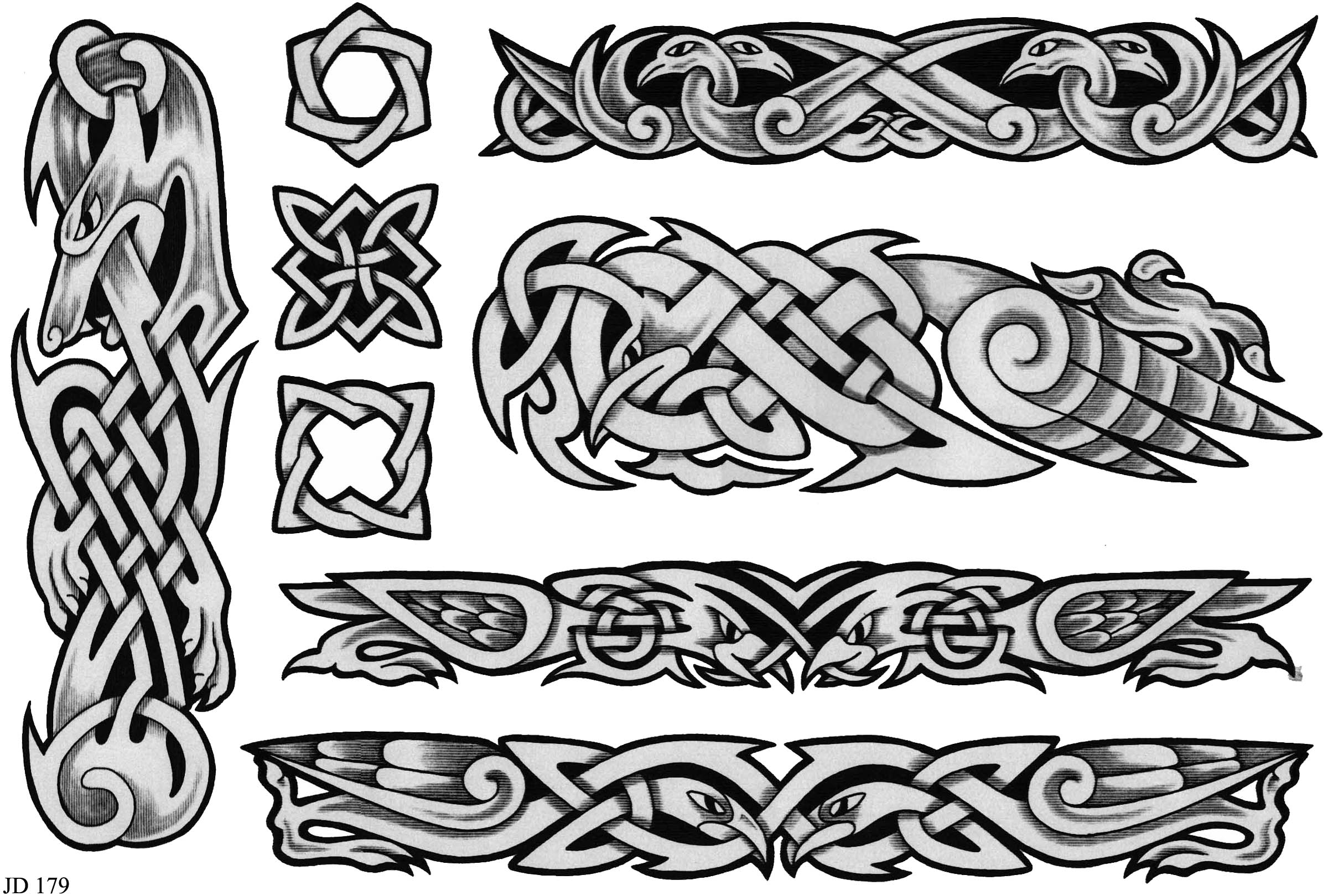 Celtic Tattoo Designs Sheet 179